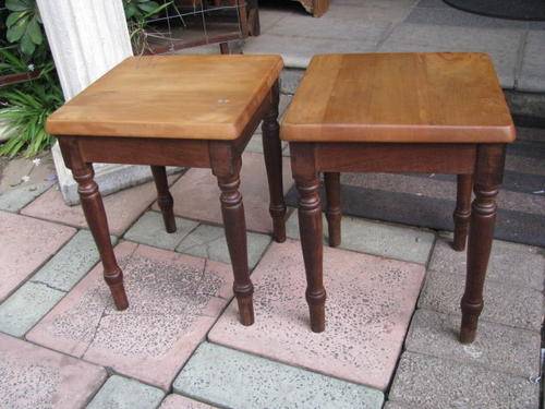 Retro 1930'S Thornwood/Blackwood Occasional/Side Tables - Bid Each