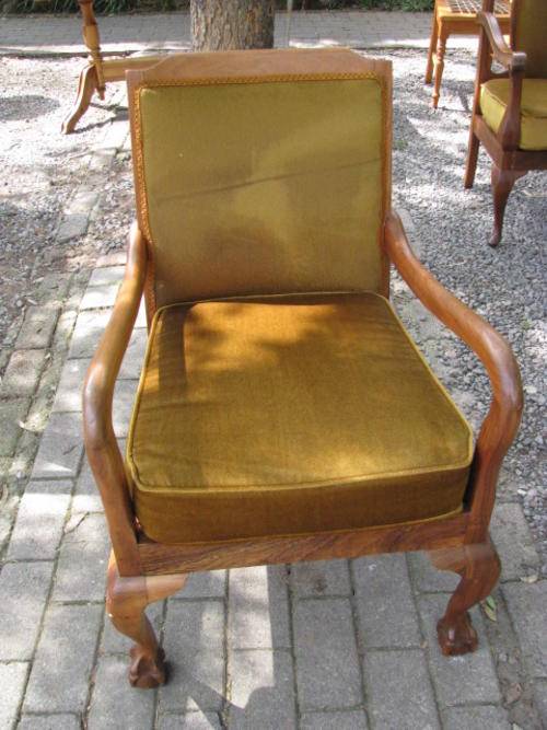 IMBUIA BALL & CLAW 1930'S-40'S EASY CHAIR IN GREAT CONDITION - REDUCED PRICE!!!