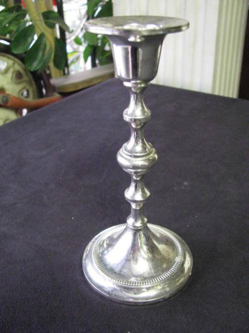 A SILVER PLATED CANDLESTICK...LOVELY ORNATE VINTAGE ITEM @@@ CRAZY LOW START