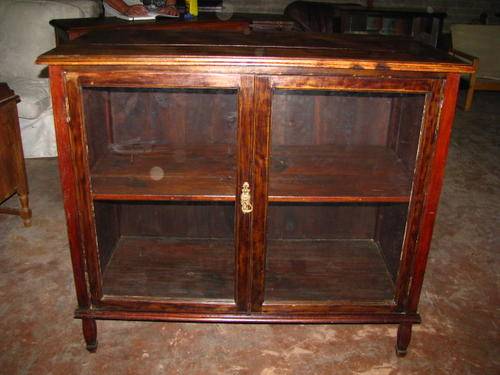 GORGEOUS ANTIQUE MAHOGANY BOOK DISPLAY CABINET