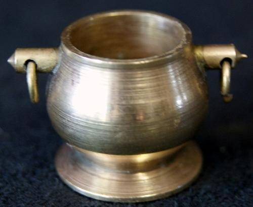 Brass 2.5 cm Mini Cauldron Printers Tray Ornament