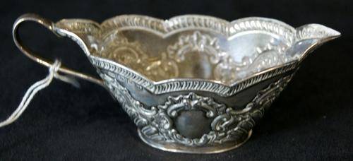 Antique 1897 Birmingham Hallmarked Silver Milk Jug - 62.6gms