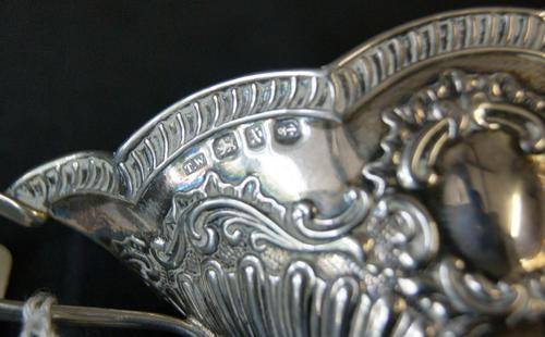Antique 1897 Birmingham Hallmarked Silver Milk Jug - 62.6gms