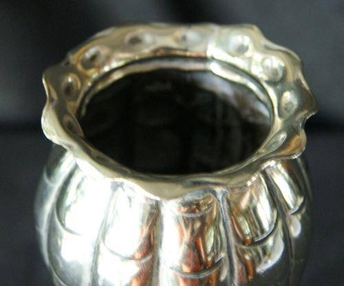 Vintage Ornate Small Brass Vase