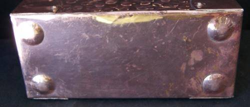 Vintage Antique Hand Beaten Copper Tissue Box Holder