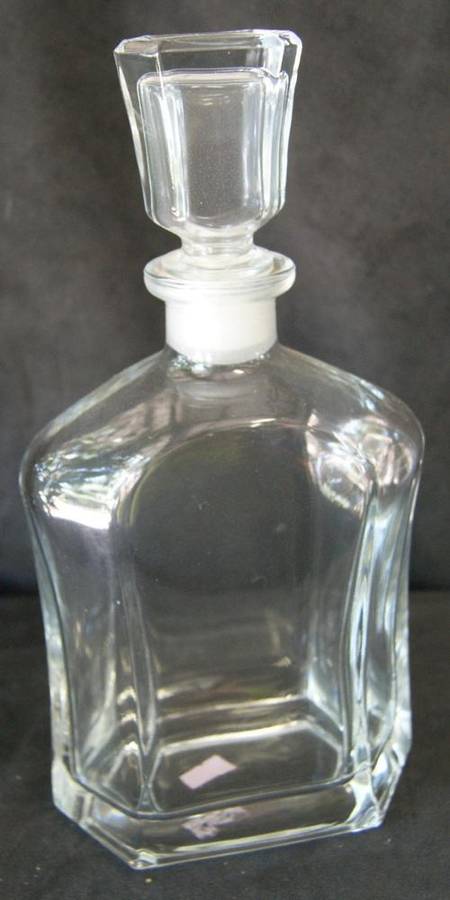 Large Glass Hexagonal Decanter