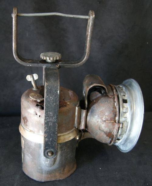 Vintage Crestella SAS/SAR Railways Carbide Lamp with Reflector