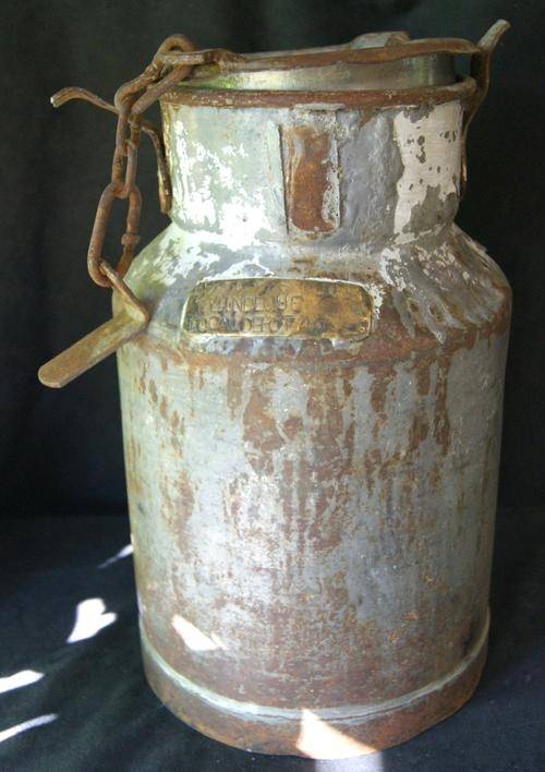 Vintage Local Depot 49 Metal Milk Churn or Can