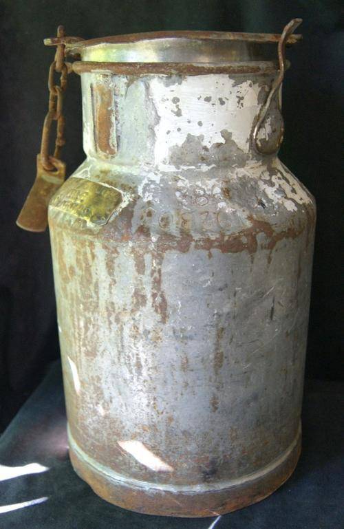 Vintage Local Depot 49 Metal Milk Churn or Can