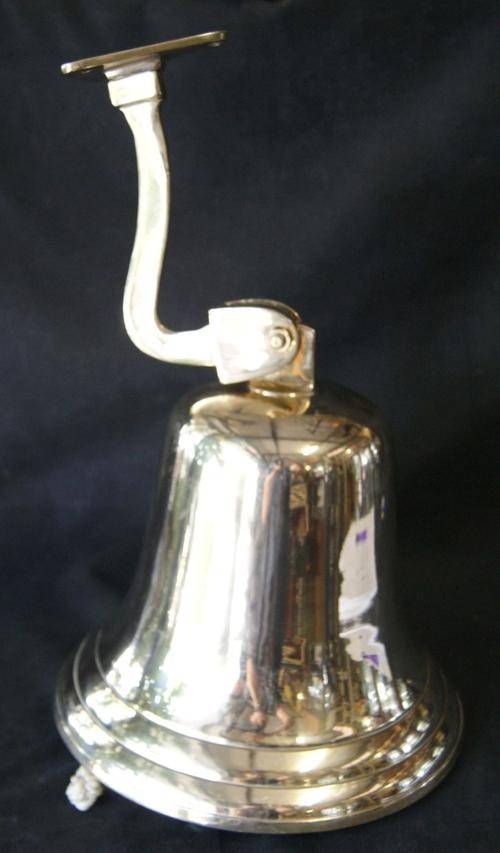 Massive Solid Cast Brass Wall Mount Bell