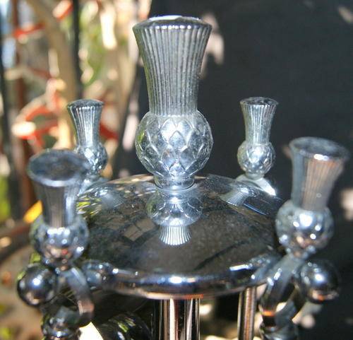Chrome Plated 4pc Fireplace Tool Set