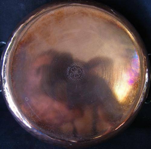Vintage Stockli Netstal Copper and Brass Fondue Pot with Burner - Swiss Made