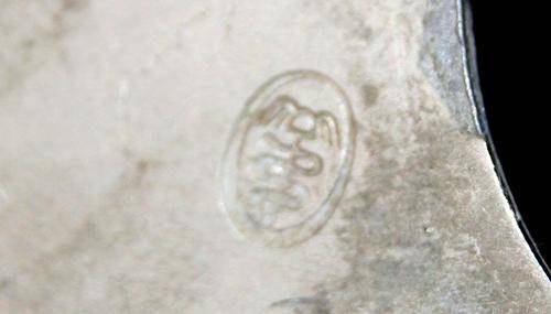 Vintage Silver Plat on Copper 3pc Breakfast Condiment Set