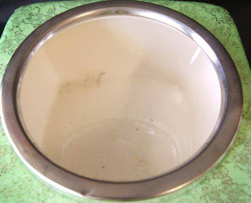 Vintage Green Midwinter Burslem Gold Leaf Silver Plated Rimmed Bowl