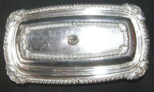 Vintage EMESS Silver Plated Butter Dish