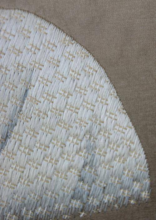 Vintage Chinese Hand Embroidery Needle Painting Portrait