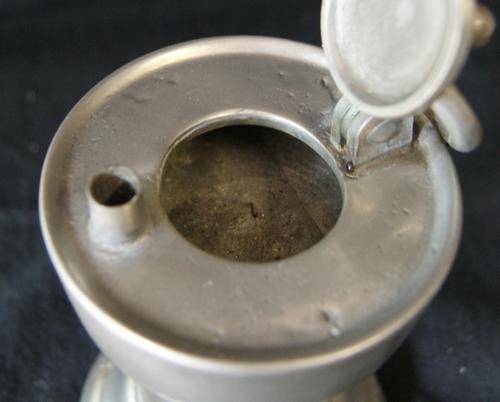 Vintage Portuguese Hand Made Medieval Pewter Oil Lamp