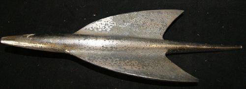 Vintage 1957 French Simca Ariane Chrome Plated Car Hood Ornament