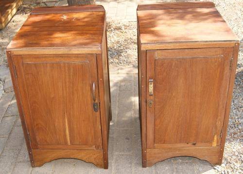 Vintage Teak Pair of Bedside Pedestals