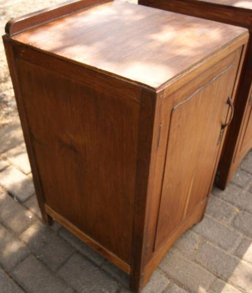 Vintage Teak Pair of Bedside Pedestals