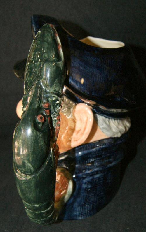 Royal Doulton Porcelain Large Character Toby Jug The Lobster Man - D6617