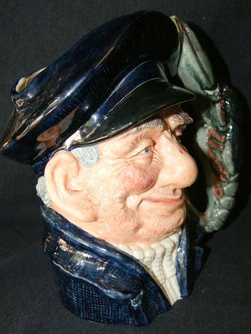 Royal Doulton Porcelain Large Character Toby Jug The Lobster Man - D6617
