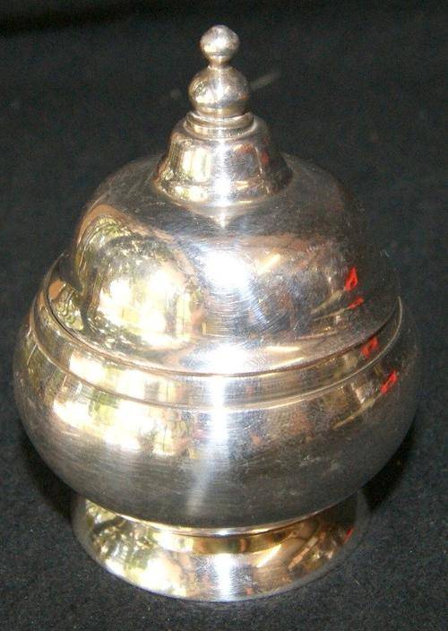 Vintage EPNS Silver Plate Salt Dish with Lid