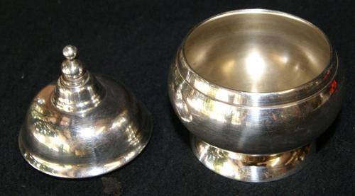Vintage EPNS Silver Plate Salt Dish with Lid
