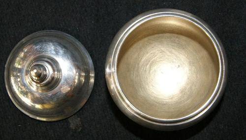 Vintage EPNS Silver Plate Salt Dish with Lid