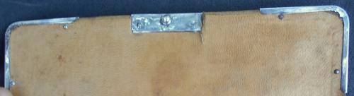 1910 Victorian London Hallmarked Sterling Silver Edged Leather Ladies Accordian Wallet