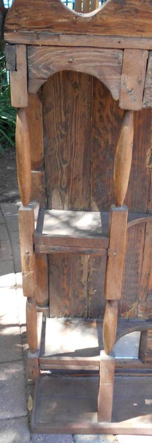 Vintage Hand Made Mantel Shelf with Original Mirrors