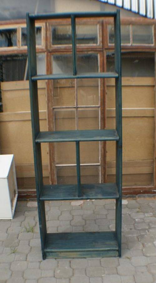 THIS SHELVING UNIT IS IN GOOD CONDITION BUT IS PAINTED........restoration project!!!!!!