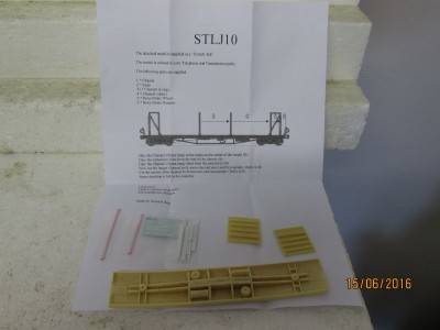 HO SCALE : SAR STLJ-10 GOODS WAGON KIT - LOT 287J