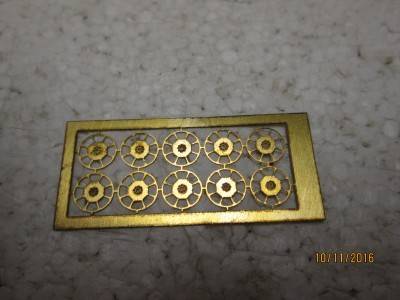 HO SCALE BRASS SAR BRAKE WHEELS x10 - LOT 755K