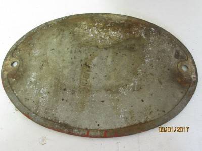 SOUTH AFRICAN RAILWAY CLASS 35 DIESEL LOCOMOTIVE NAME PLATE - LOT 125L