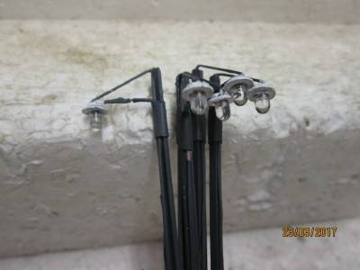 HO SCALE : SAR x 5 STREET LAMPS (HANDMADE) -  LOT 740S