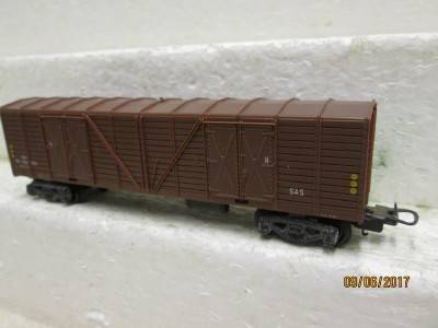 HO SCALE: SAR LIMA BROWN OZ BOX WAGON - LOT 660M