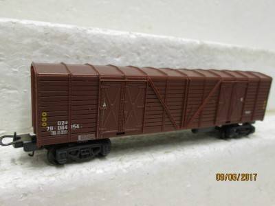 HO SCALE: SAR LIMA BROWN OZ BOX WAGON - LOT 661M