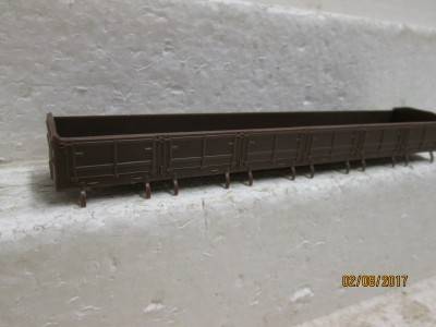 HO SCALE : CMD SAR DZ BROWN WAGON BODY - LOT 722N