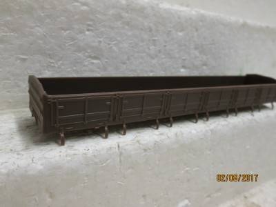 HO SCALE : CMD SAR DZ BROWN WAGON BODY - LOT 724N