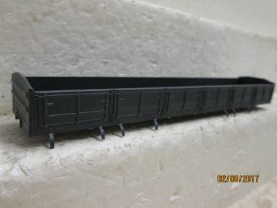 HO SCALE : CMD SAR DZ GREY WAGON BODY - LOT 727N