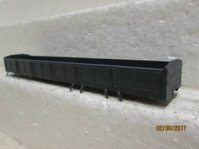 HO SCALE : CMD SAR DZ GREY WAGON BODY - LOT 727N