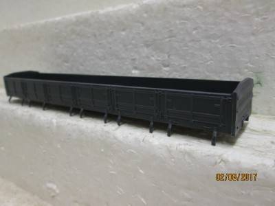 HO SCALE : CMD SAR DZ GREY WAGON BODY - LOT 729N