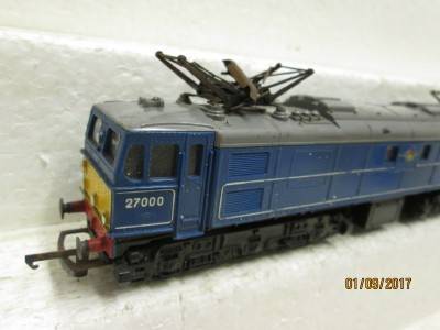 OO SCALE : TRI-ANG BR BLUE ELECTRIC LOCO - LOT 324P
