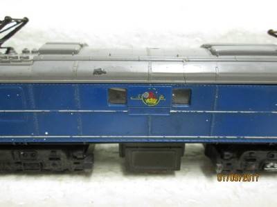 OO SCALE : TRI-ANG BR BLUE ELECTRIC LOCO - LOT 324P