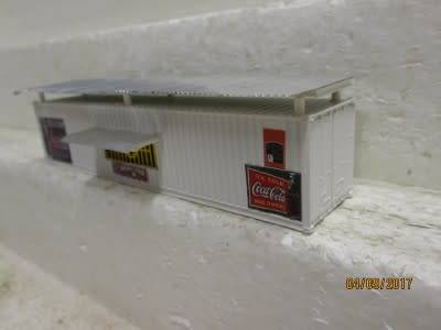 HO SCALE : SAR x1 SPAZA SHOP (MADE FROM 40' CONTAINER) - LOT 341P