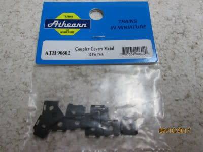 HO SCALE : ATHEARN COUPLER COVERS; METAL (x12) - LOT 759P