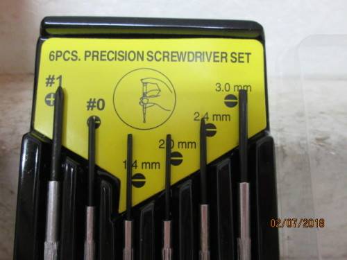PRECISION SCREW DRIVER SET (6 PIECE) - LOT 309T