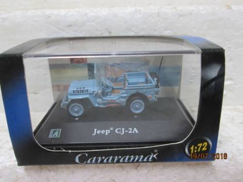 CARARAMA JEEP CJ-2A LIGHT BLUE (BOXED) - LOT 561T