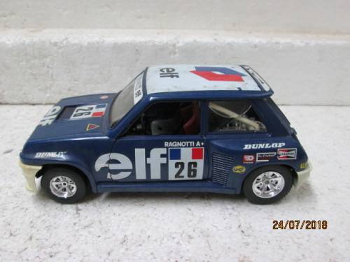 1:24 SCALE BBURAGO RENAULT 5 TURBO RALLY CAR - LOT 710T
